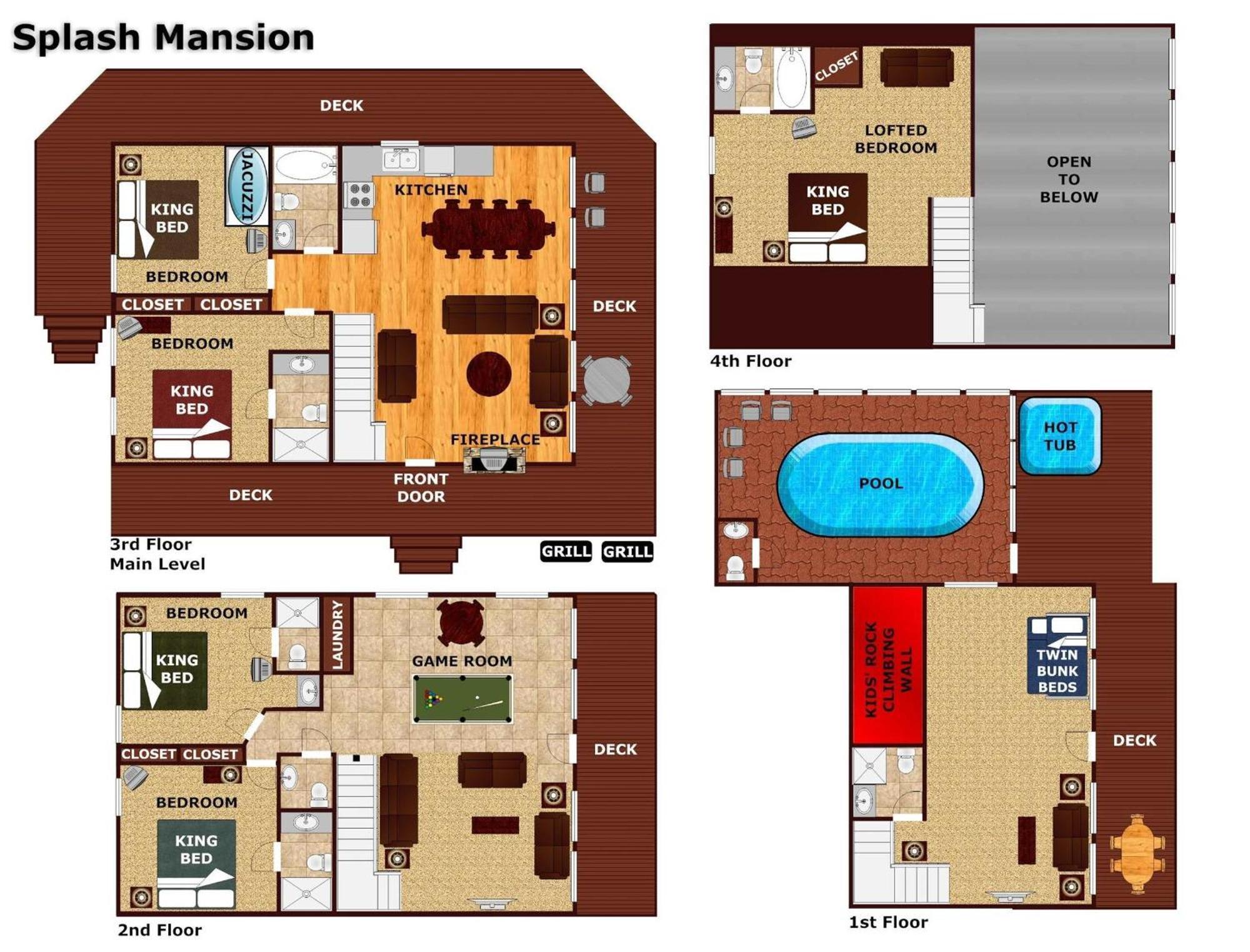 Splash Mansion #500 개틀린버그 외부 사진